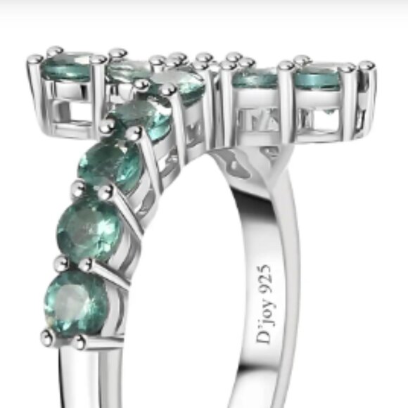 Premium Indian Ocean Apatite Cross Ring - Picture 4 of 4